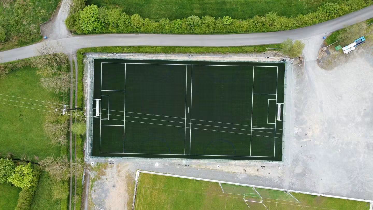 Top-down aerial of the 4G pitch and surrounding grounds