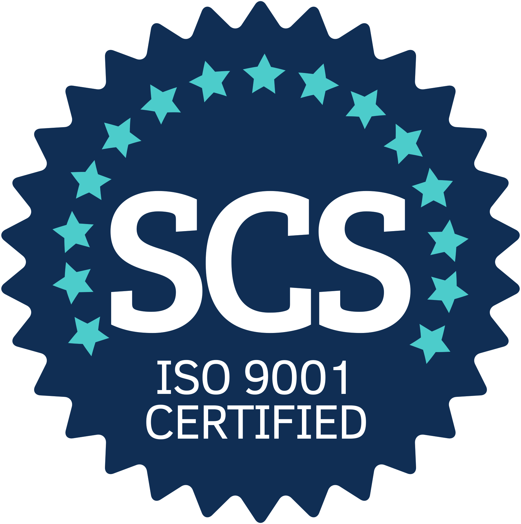 SCS ISO 9001 UKAS certified